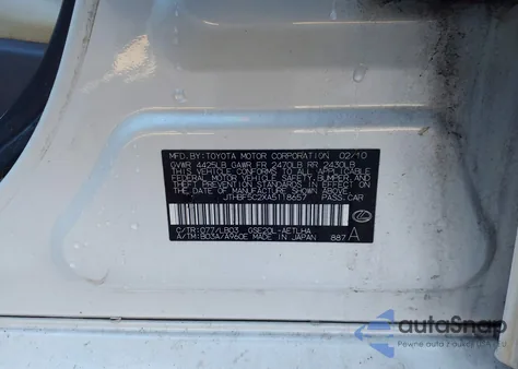 2010 Lexus Is 250 z USA, uszkodzony, nr VIN JTHBF5C2XA5118657